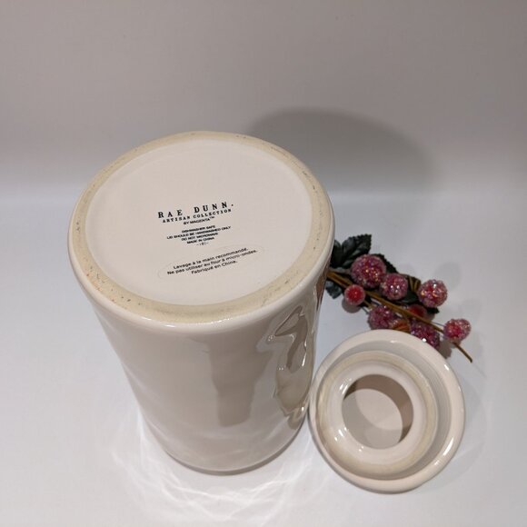 Brand New Never Used Rae Dunn Christmas Nutcracker Peace Ceramic Cannister Jar - Picture 7 of 7
